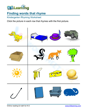 Finding words that rhyme 2
