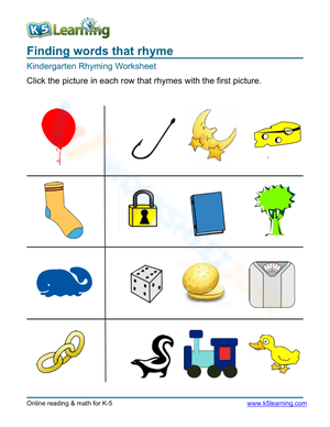 Finding words that rhyme 3