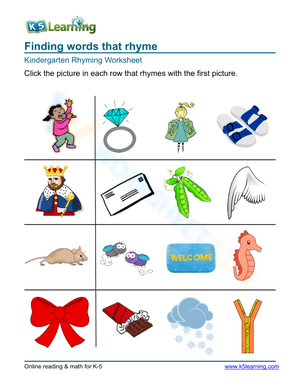 Finding words that rhyme 6
