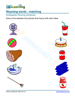Rhyming words - matching 2