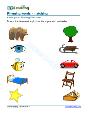 Rhyming words - matching 4