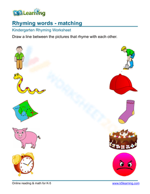 Rhyming words - matching 5