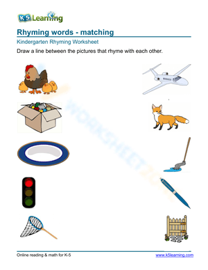 Rhyming words - matching 6