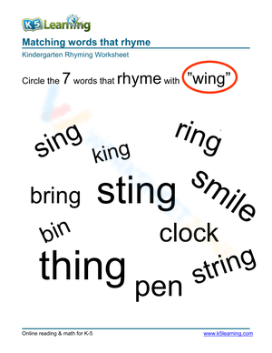 Word rhyme group 3