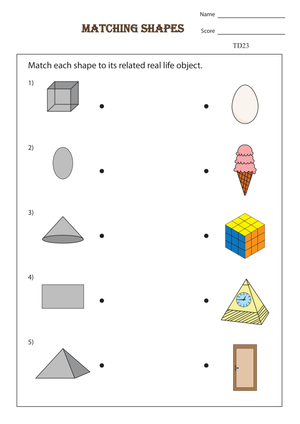 3D Shape Matching Skill Practice
