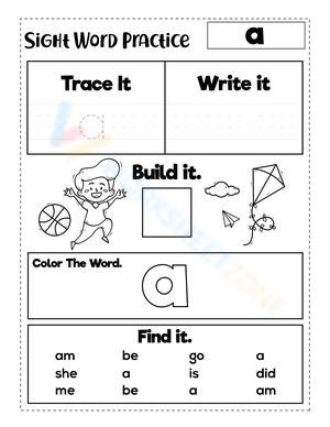 Sight Word "a"