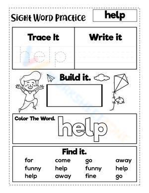 Sight Word "help" Practice | Essential Grade K-1 ELA