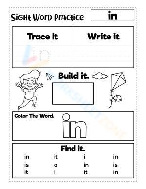 Sight Word "in"