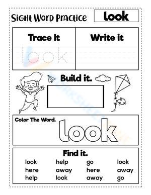 Sight Word "look"