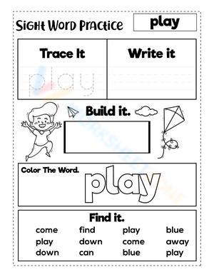 Sight Word "play"