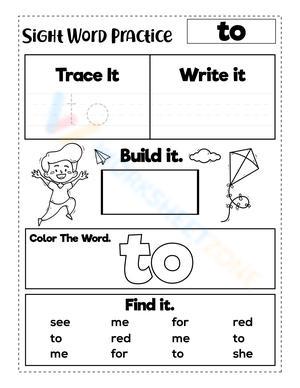 Sight Word "to"