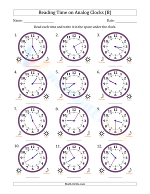 Reading hours in 5 minutes intervals 2