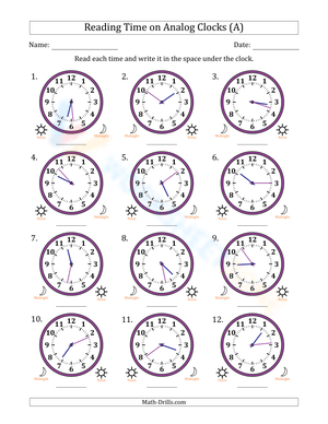 Reading hours in 1 minute intervals 1