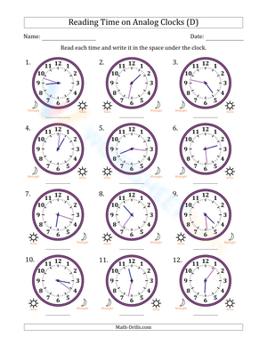 Reading hours in 1 minute intervals 4