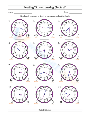 Reading hours in 1 minute intervals 8