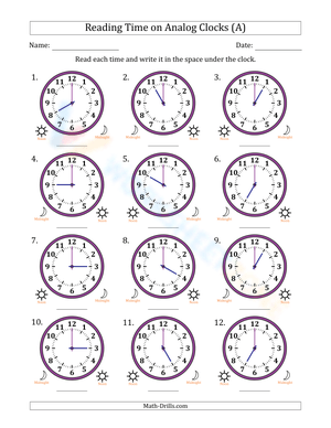 Reading hours in 1 hour intervals 1