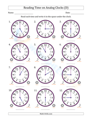 Reading hours in 1 hour intervals 4
