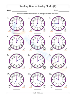 Reading hours in 1 hour intervals 5