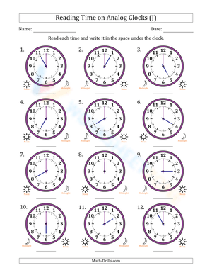 Reading hours in 1 hour intervals 7