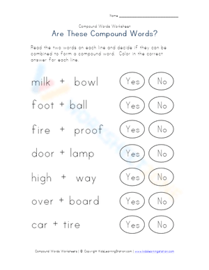 Are These Compound Words? 2