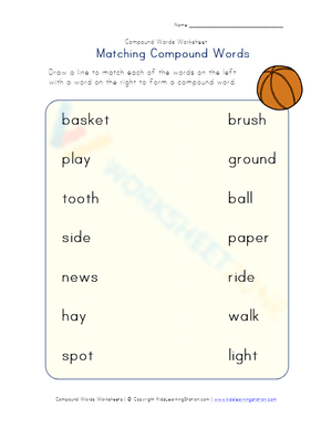 Matching Compound Words 4