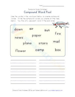 Compound word pool