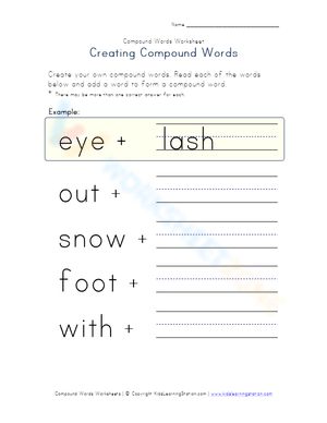 Creating Compound Words 1