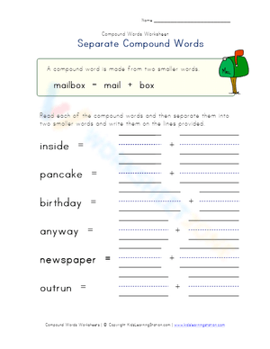 Separate Compound Words 1