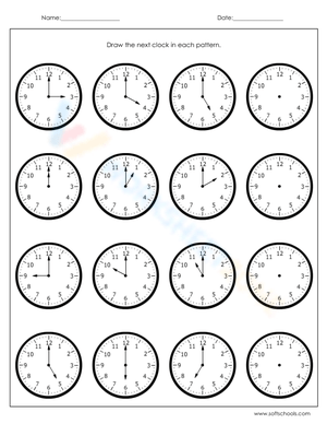 Draw a Clock to Tell Time Worksheet