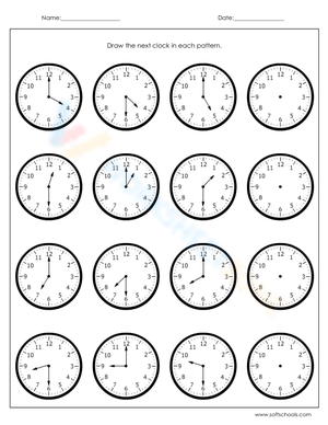 Clock Reading and Drawing Time Worksheet