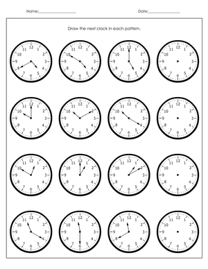 Write the Time on the Clock Worksheet