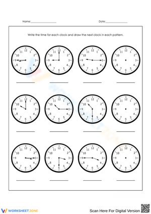 Time Sequence Clocks: Draw the Next
