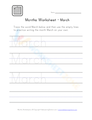 March Worksheet