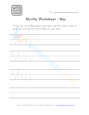 May Worksheet
