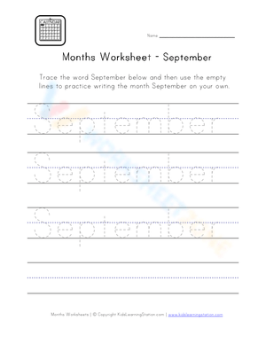 September Worksheet