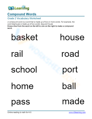 Compound Words - Matching 2
