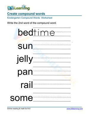 Create compound words 4