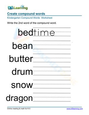 Create compound words 6