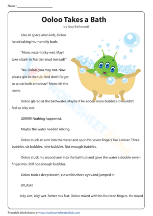 Ooloo Takes a Bath