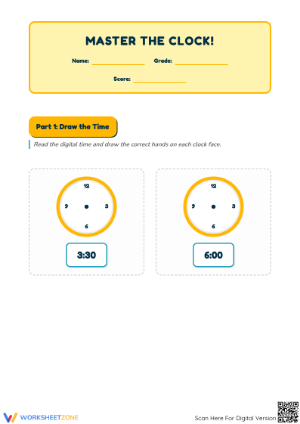 Essential Telling Time Practice | Grade 2-4 Math