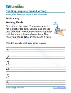 Reading, sequencing and writing 1