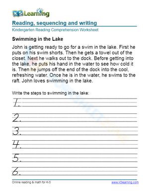 Reading, sequencing and writing 3