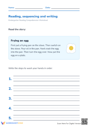 Reading Sequencing Worksheet | Essential Grade K ELA