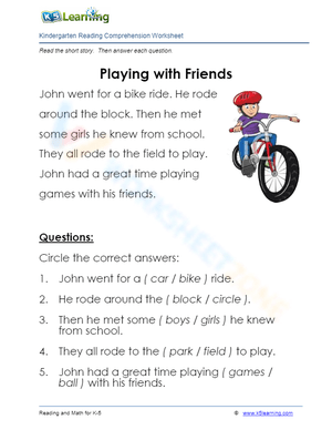 Playing with Friends