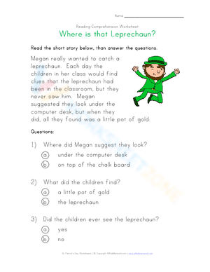 Where is that Leprechaun?