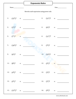 Rewrite using power rule 1