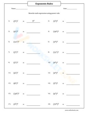Rewrite using power rule 6