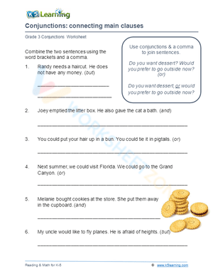 Conjunctions: connecting main clauses 1