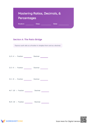Essential Conversions: Fractions, Decimals & Percents
