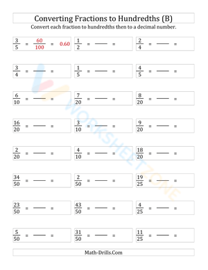 Converting between fractions, decimals, percents, and ratios